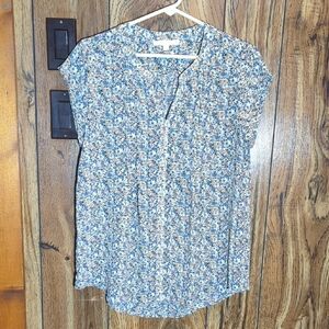 Fun 2 Fun Blue Floral Blouse